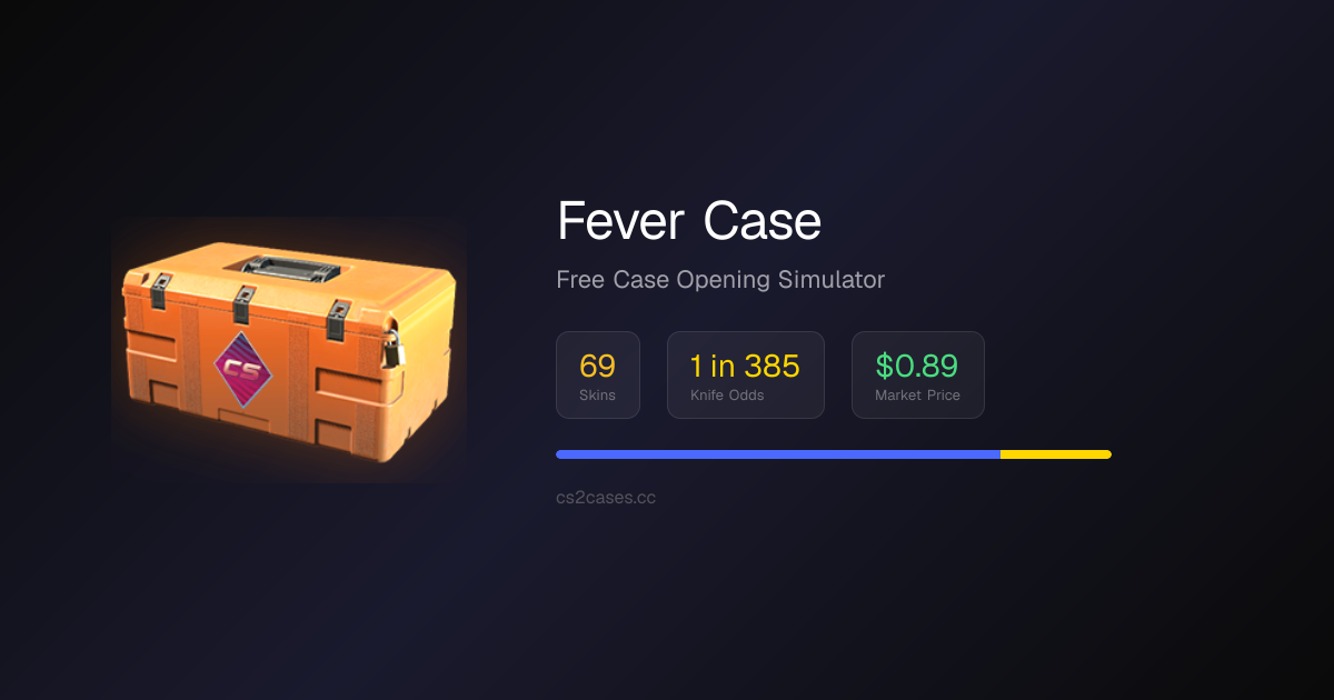 Open Fever Case Free | 17 Skins, Real Drop Rates | CS2 Case Simulator