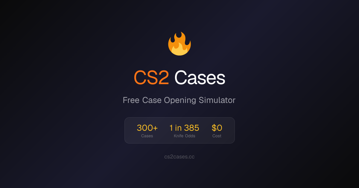 Free CS2 Case Opening Simulator | Real Drop Rates & Prices
